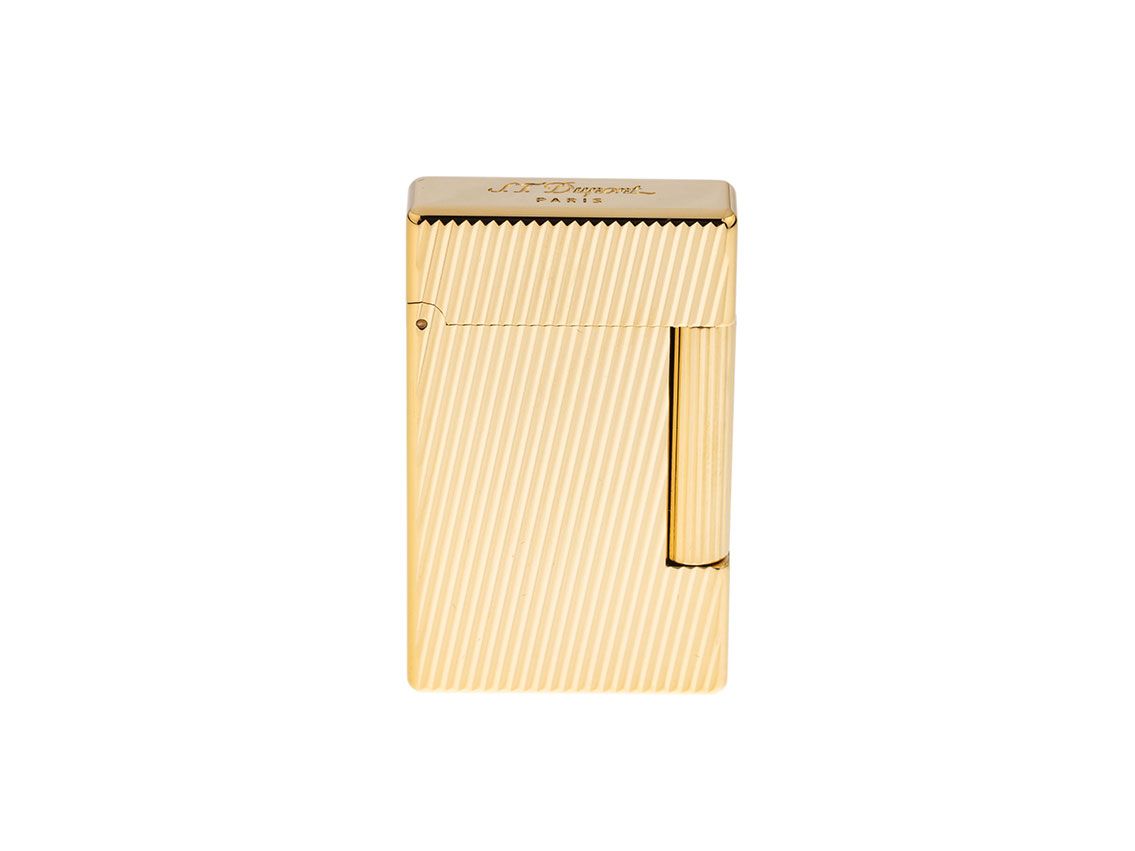 S.T. Dupont Feuerzeug Initial Gold Ref.020831 Full Set 