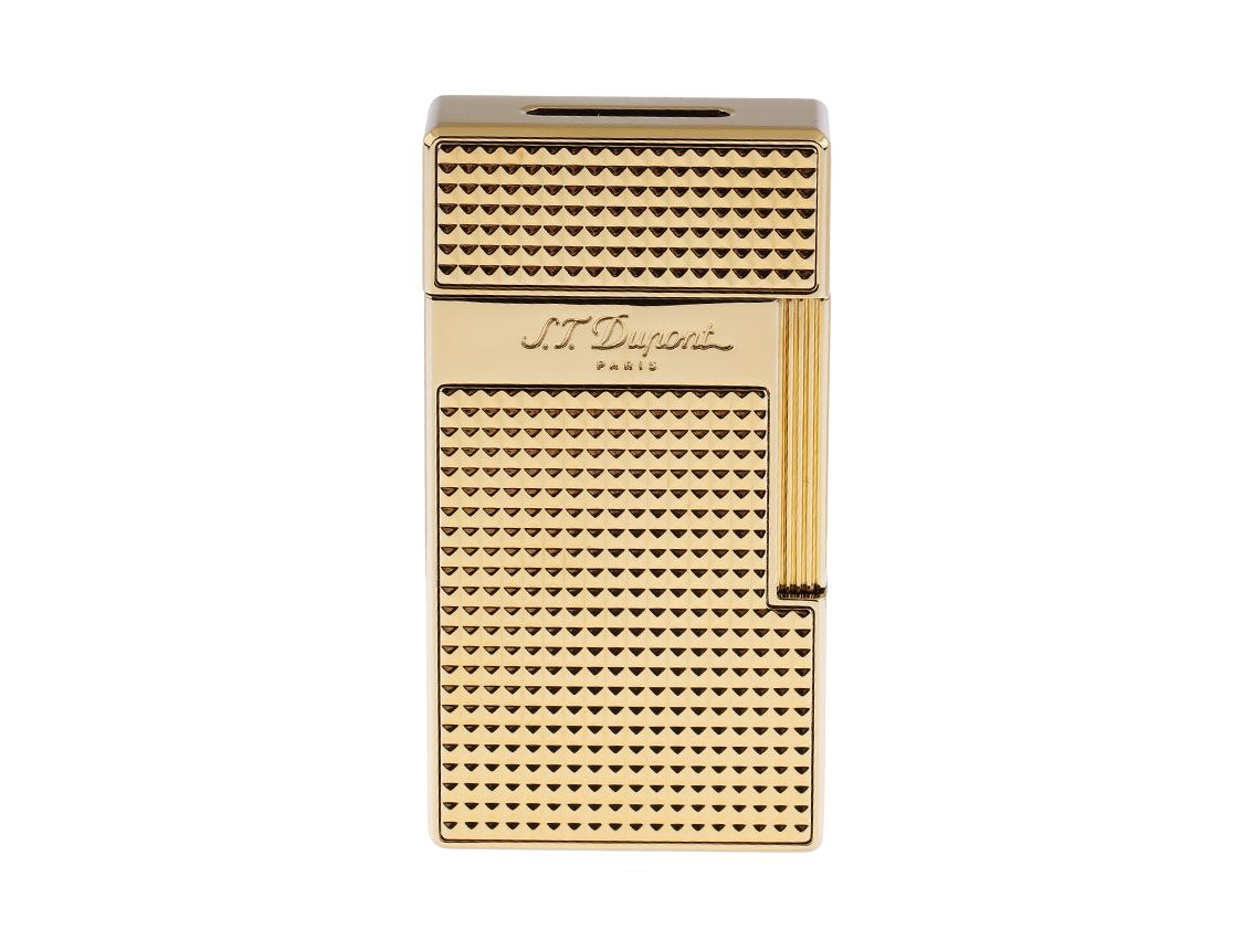 S.T. Dupont Feuerzeug Biggy Gelbgold Ref.025009 Full Set Neu