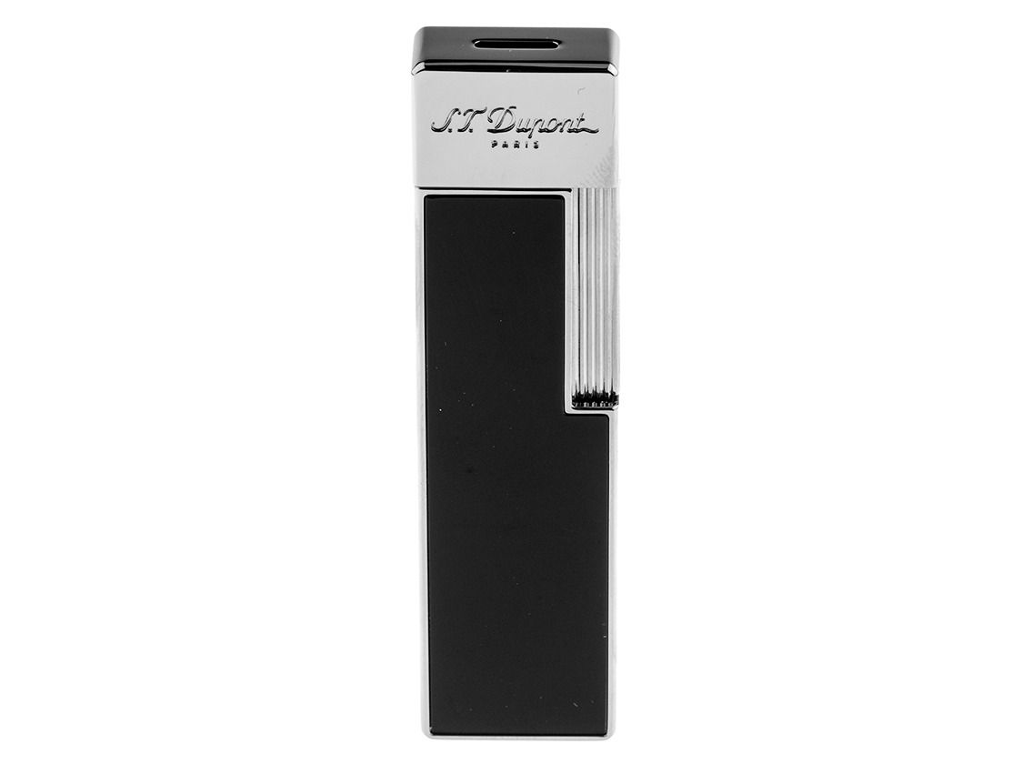 S.T. Dupont Feuerzeug Twiggy Chinalack Schwarz Chrome Ref.030001 Full Set