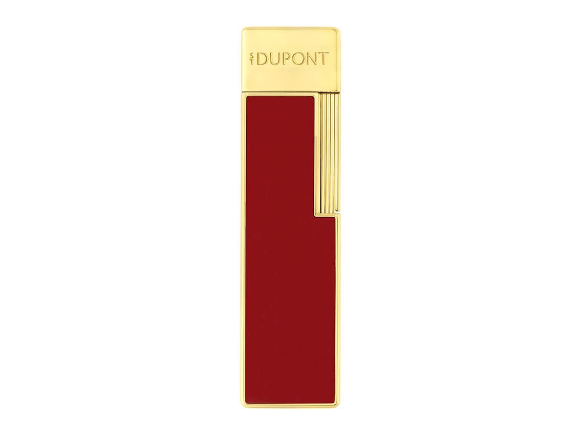 S.T. Dupont Feuerzeug Twiggy Chinalack Rot Gelbgold Ref.030030 Full Set 