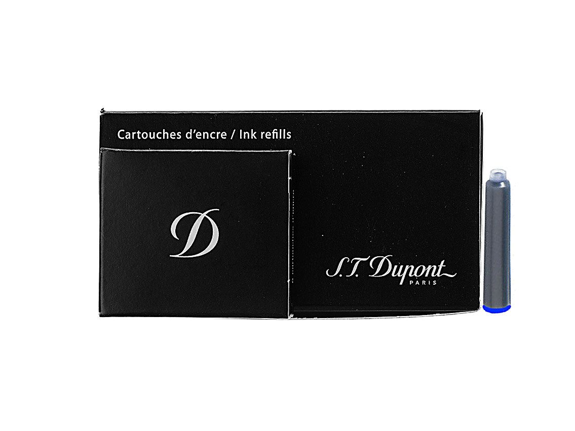 S.T. Dupont Patronen für Füllfederhalter blau Line D Ref.040112 Full Set 