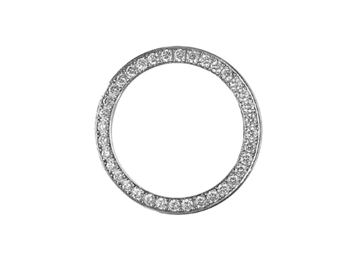 Zubehör - Lünette 18kt Weißgold Diamanten 2,00ct 35mm Neu