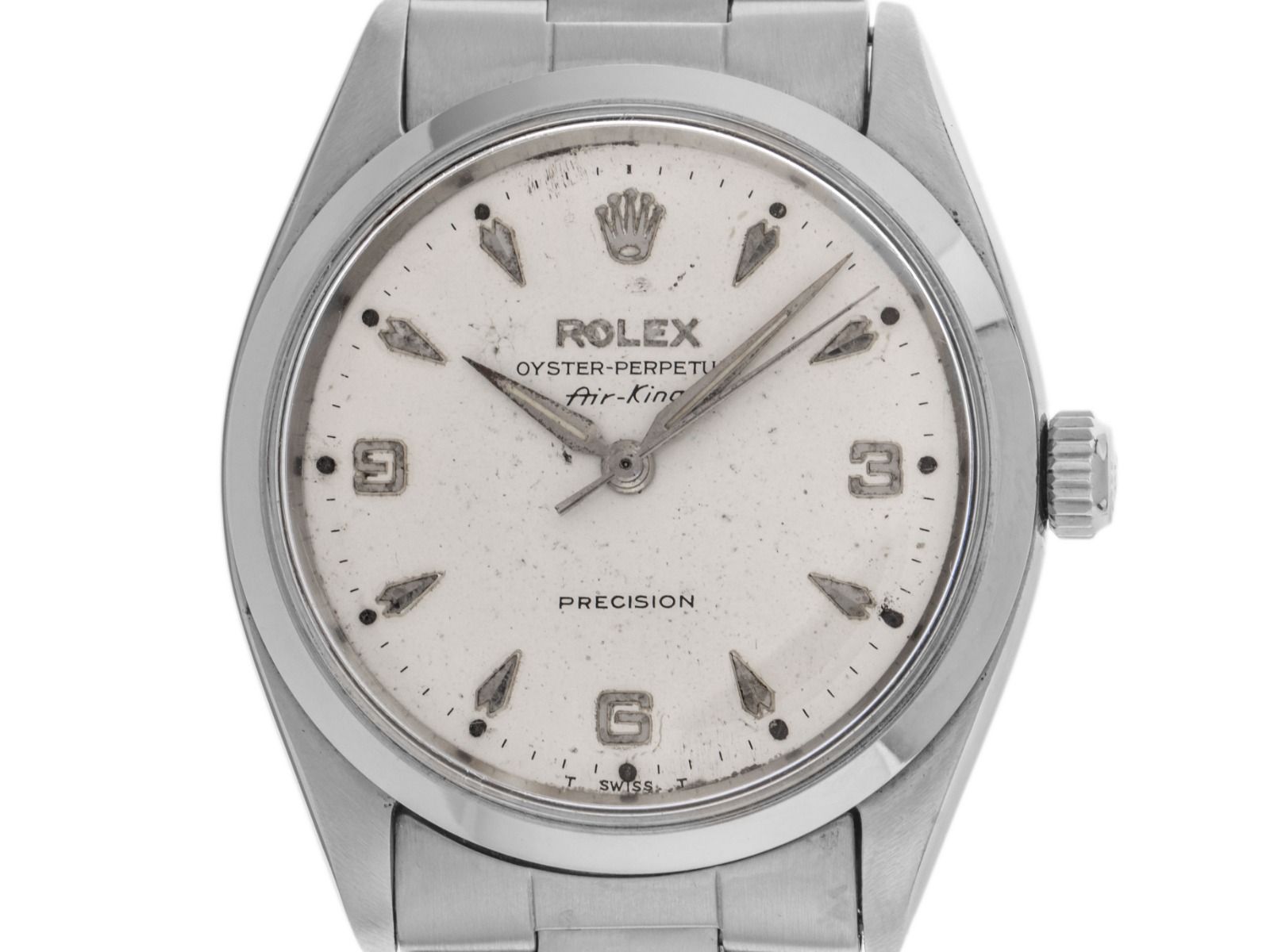 Rolex Oyster Perpetual Air King Precision Ref.5500 Bj.1979 Box&Beschreibung original Vintage Unpoliert