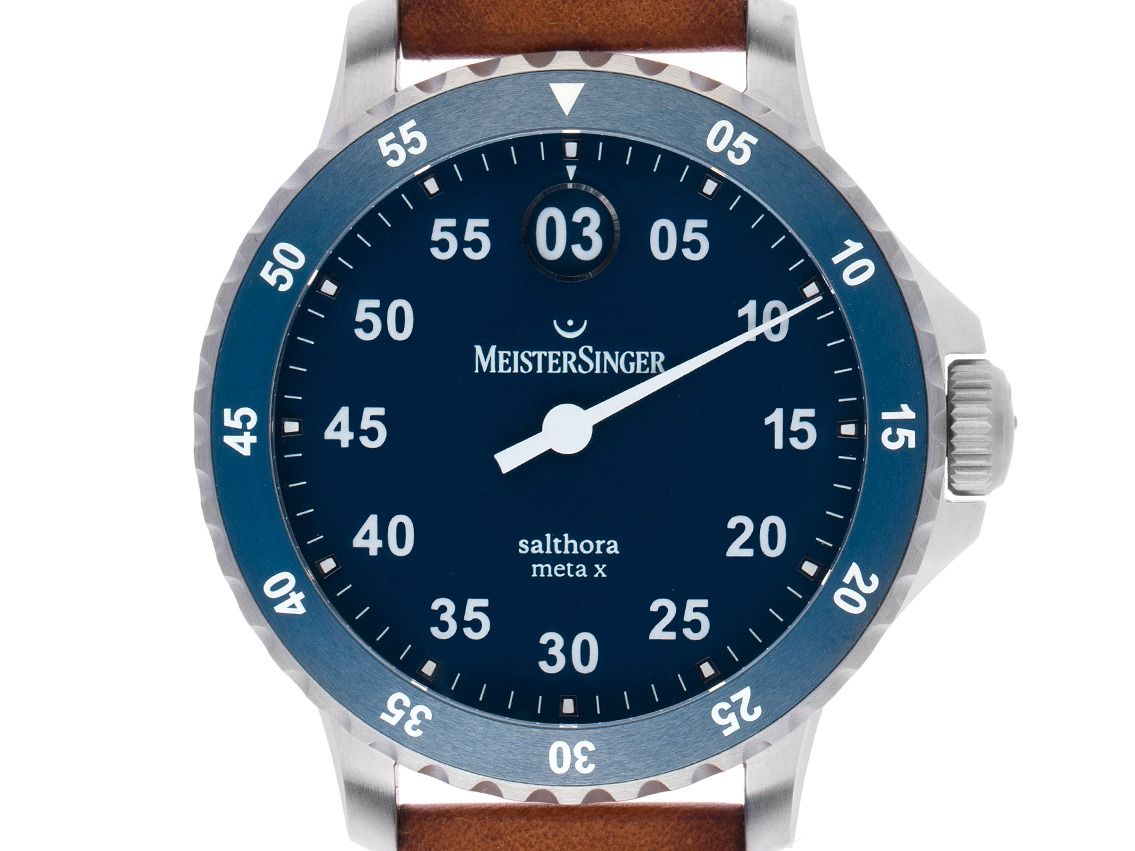 Meistersinger Salthora Meta X Einzeigeruhr Ref.SAMX908 2017 Full Set wie Neu Vintage