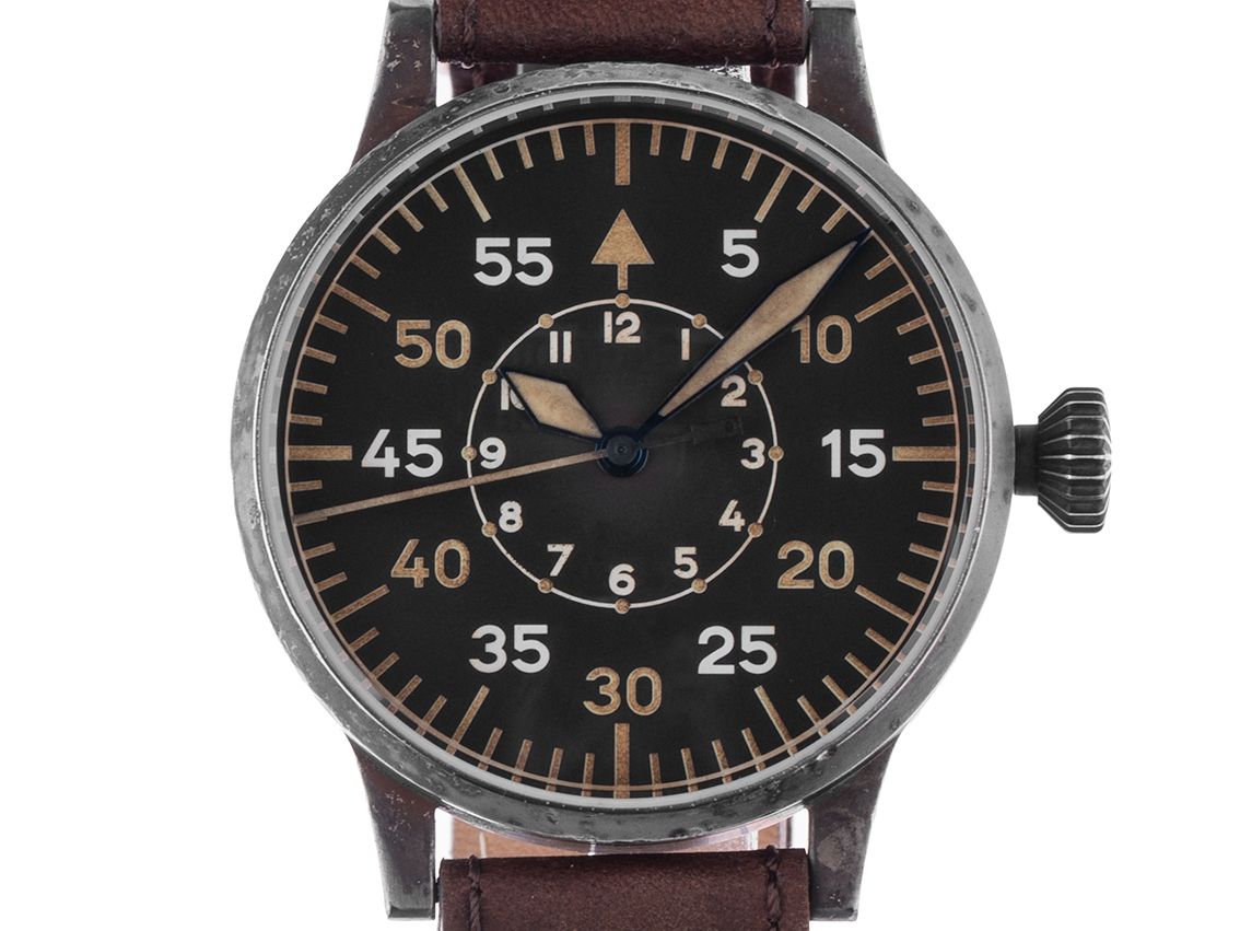 Laco Fliegeruhr Original Paderborn Erbstück Stahl Automatik 42mm Box&Pap. Full Set Neu