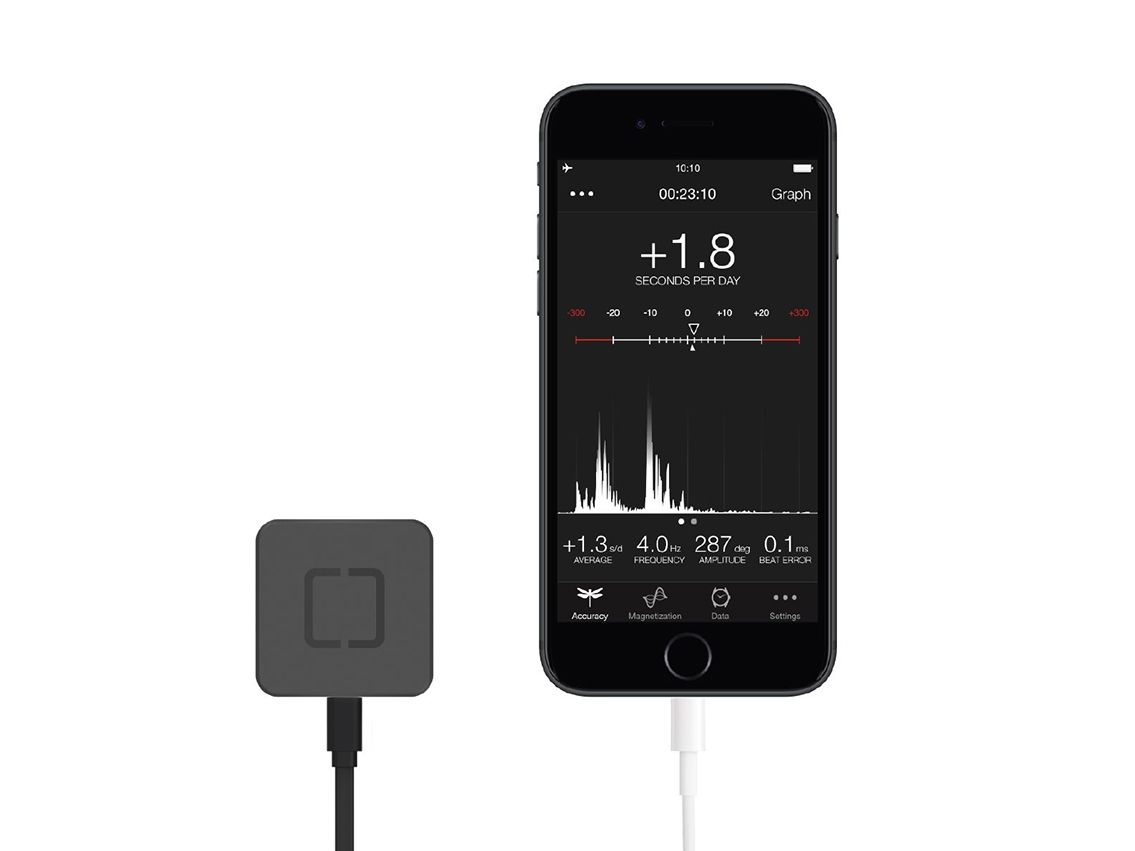 ONEOF Accuracy² Uhrenprüfgerät für Gangabweichung Amplitude Abfallfehler Android+IOS Ref.695227 Neu 