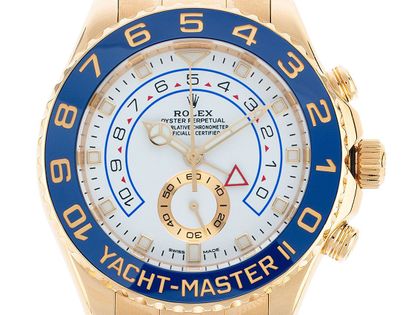 Rolex Yacht-Master II 18kt Gelbgold Automatik Armband Oyster 44mm Ref.116688 Bj.2019 Box&Pap. LC EU Full Set wie Neu