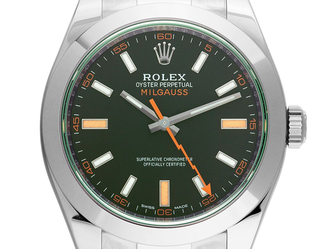 Rolex Milgauss Ref.116400GV Bj.2016 Full Set sehr gut Vintage