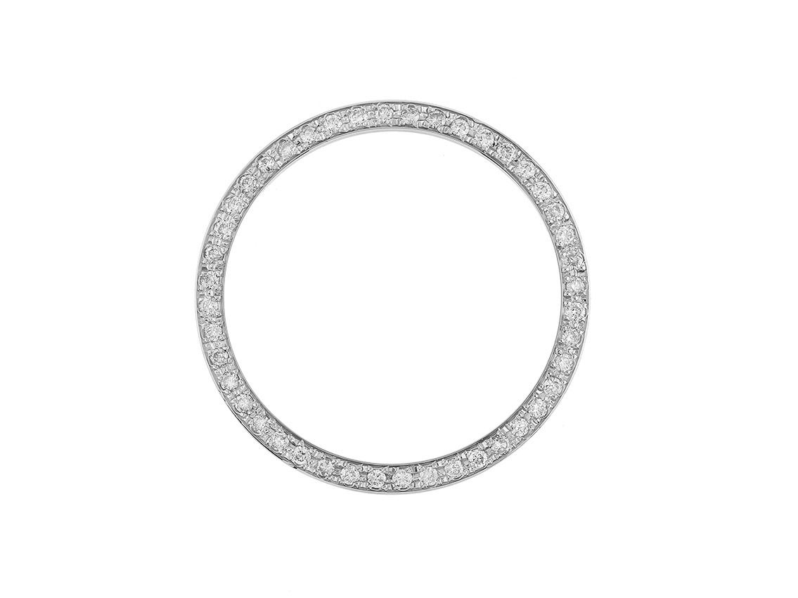 Zubehör - Lünette 18kt Weißgold Diamanten 1,30ct 36mm