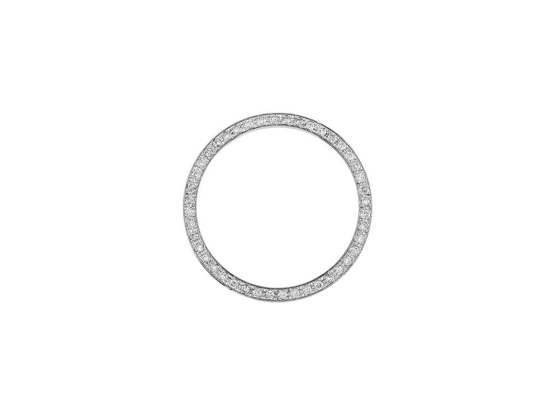 Zubehör - Lünette 18kt Weißgold Diamanten 0,60ct 26mm