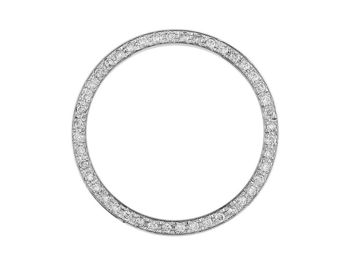 Zubehör - Lünette 18kt Weißgold Diamanten 1,30ct 36mm