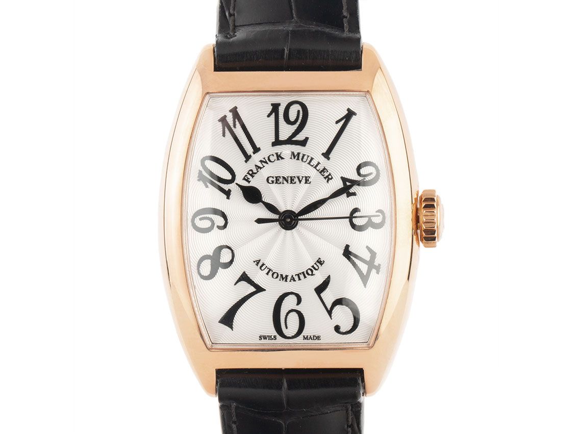 Franck Muller Cintrée Curvex 18kt Roségold Automatik Armband Leder 38x28mm Box&Pap. Full Set Neu