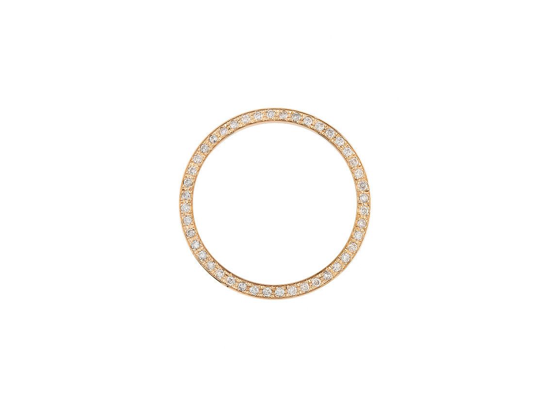 Zubehör - Lünette 18kt Gelbgold Diamanten 0,60ct 26mm
