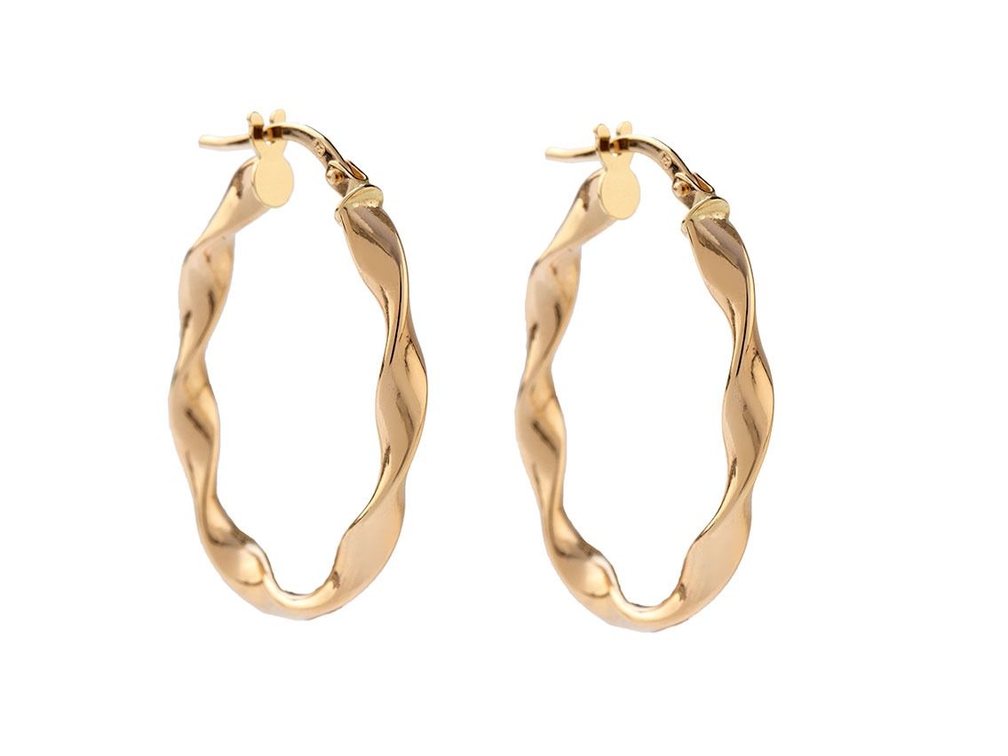 Palido Creolen 14kt Gelbgold gedreht 2,3g