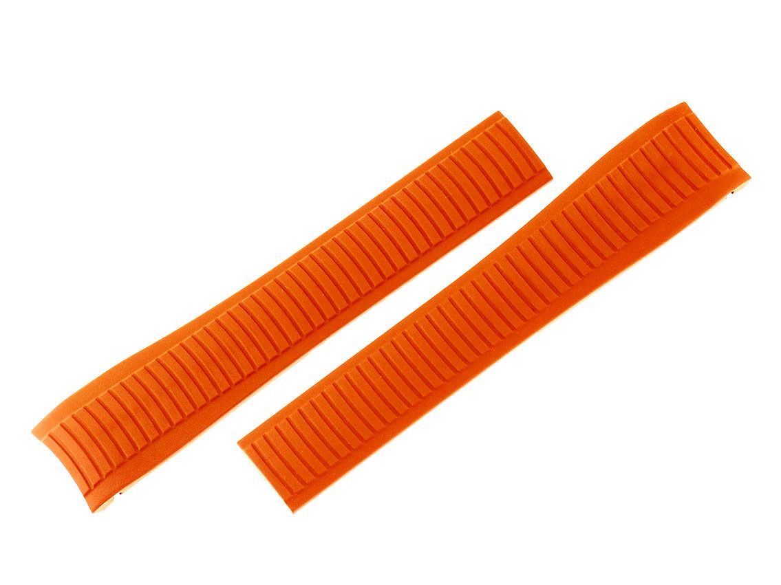 Tempomat Zubehör Armband Kautschuk Orange 22mm passend für Patek Philippe Neu