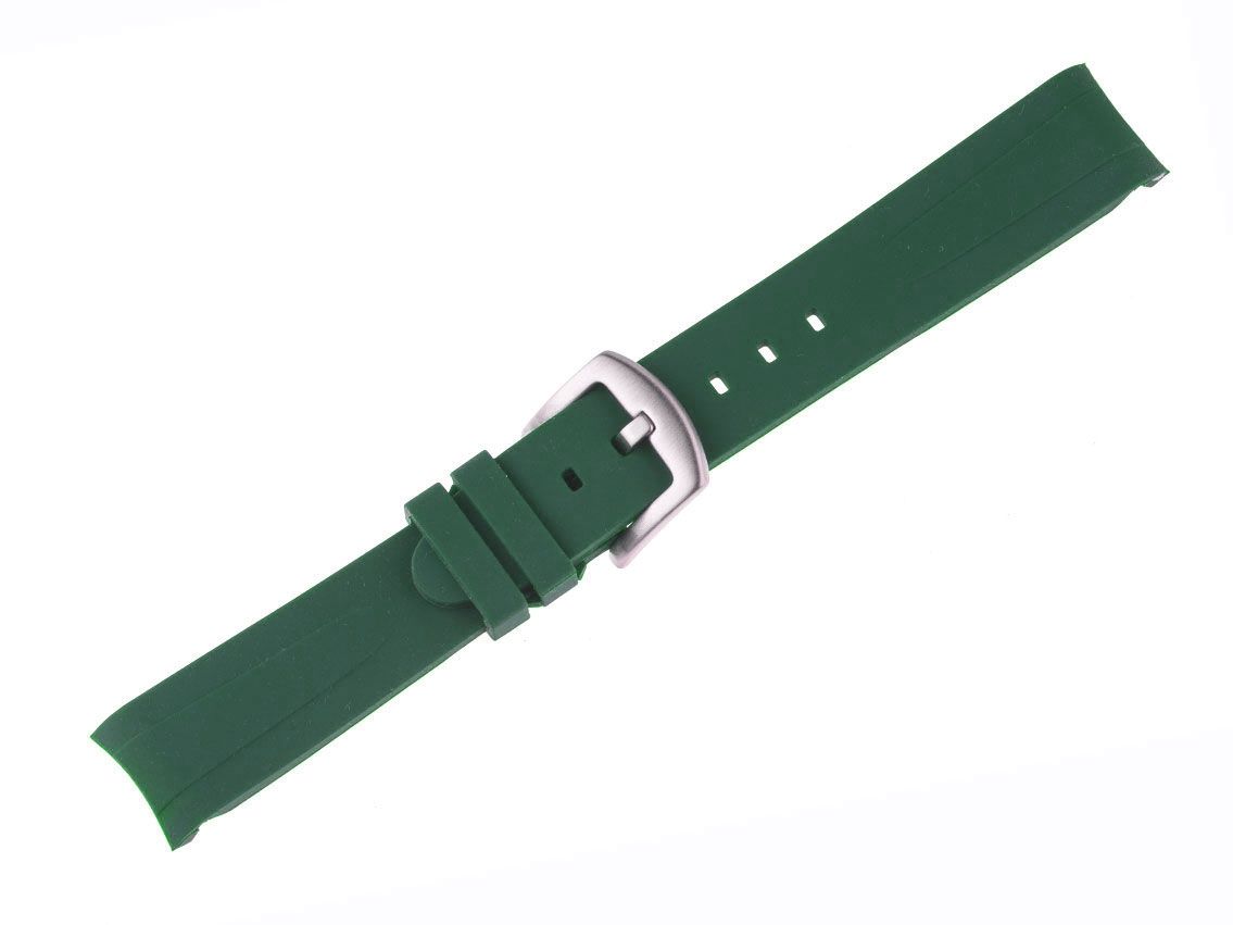 Tempomat Zubehör Armband Kautschuk Grün 20mm passend für Rolex Omega und Tudor Neu
