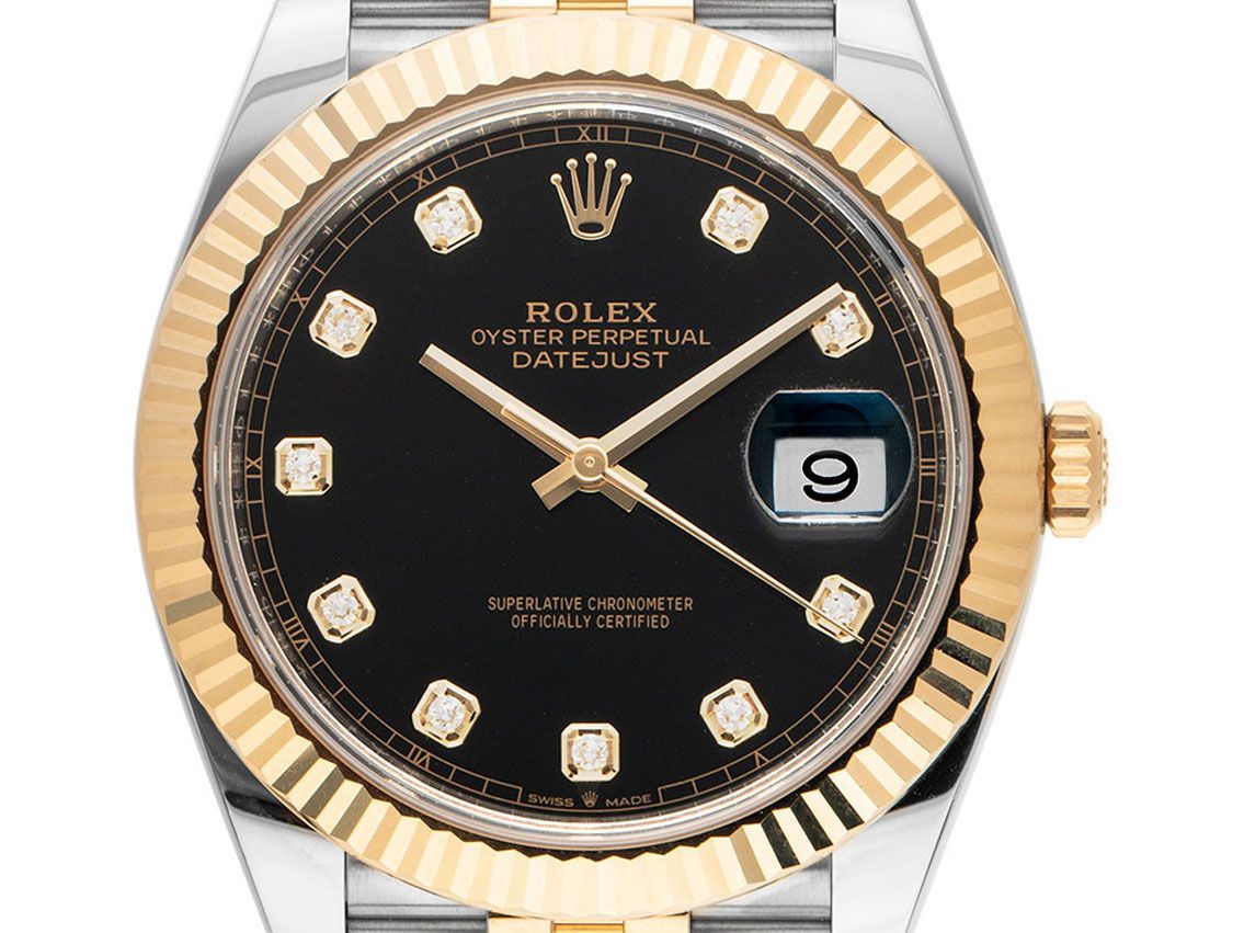 Rolex Datejust Diamanten - Stahl / Gelbgold - Armand Stahl 