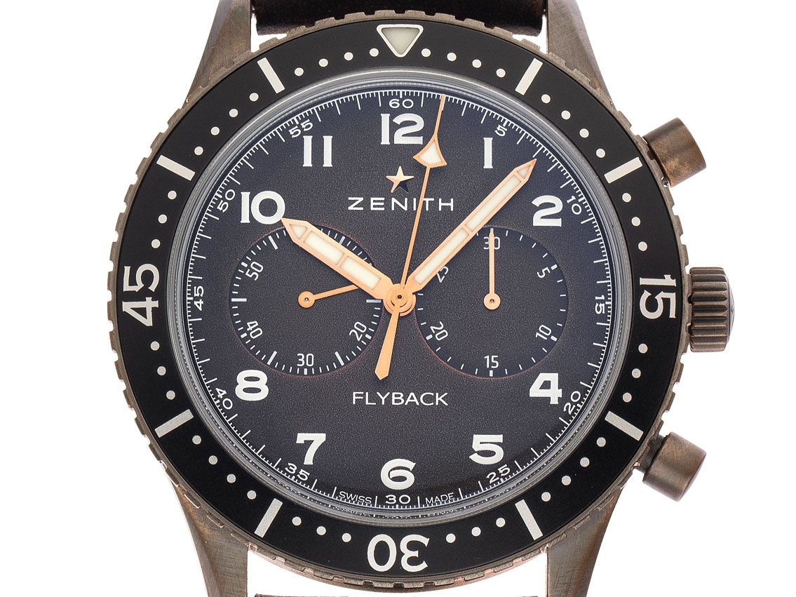 Zenith Pilot Chronometer Flyback Typ CP-2 Ref.29.2240.405/18.C801 2022 Full Set Ungetragen
