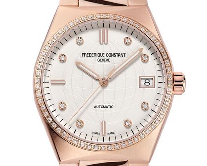 Frederique Constant Highlife Ladies Roségold vergoldet Diamanten Automatik Armband Roségold vergoldet 34mm Box&Pap. Full Set Neu
