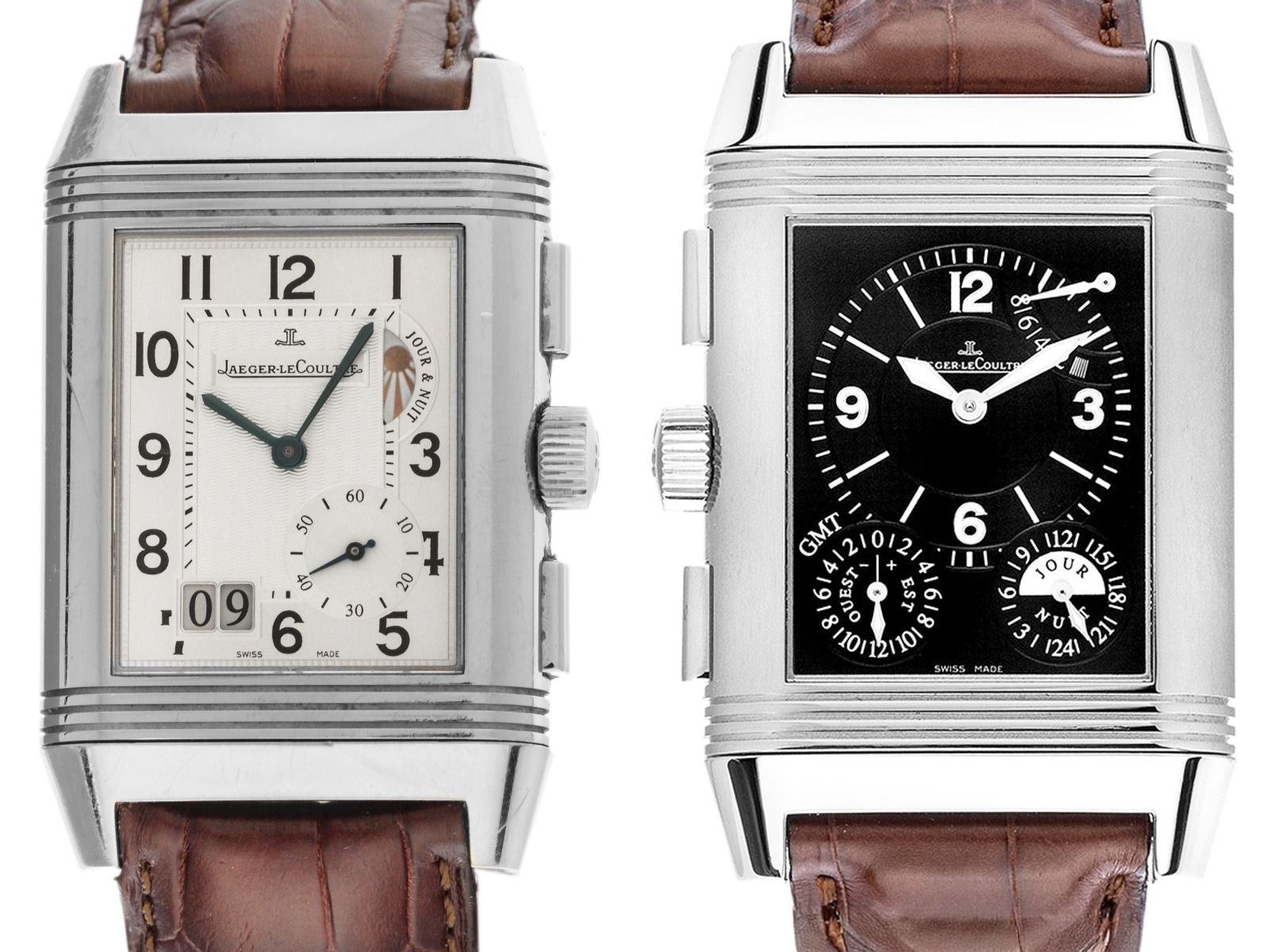 Jaeger-LeCoultre Grande Reverso GMT Ref.240.8.18 Bj.2007 Full Set original Vintage Unpoliert