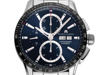Maurice Lacroix Pontos S Chronograph Edelstahl Keramik Automatik Armband Stahl 43mm Ref.PT6038-SSL22-430-1 Bj.2024 Box&Pap. Full Set Neu
