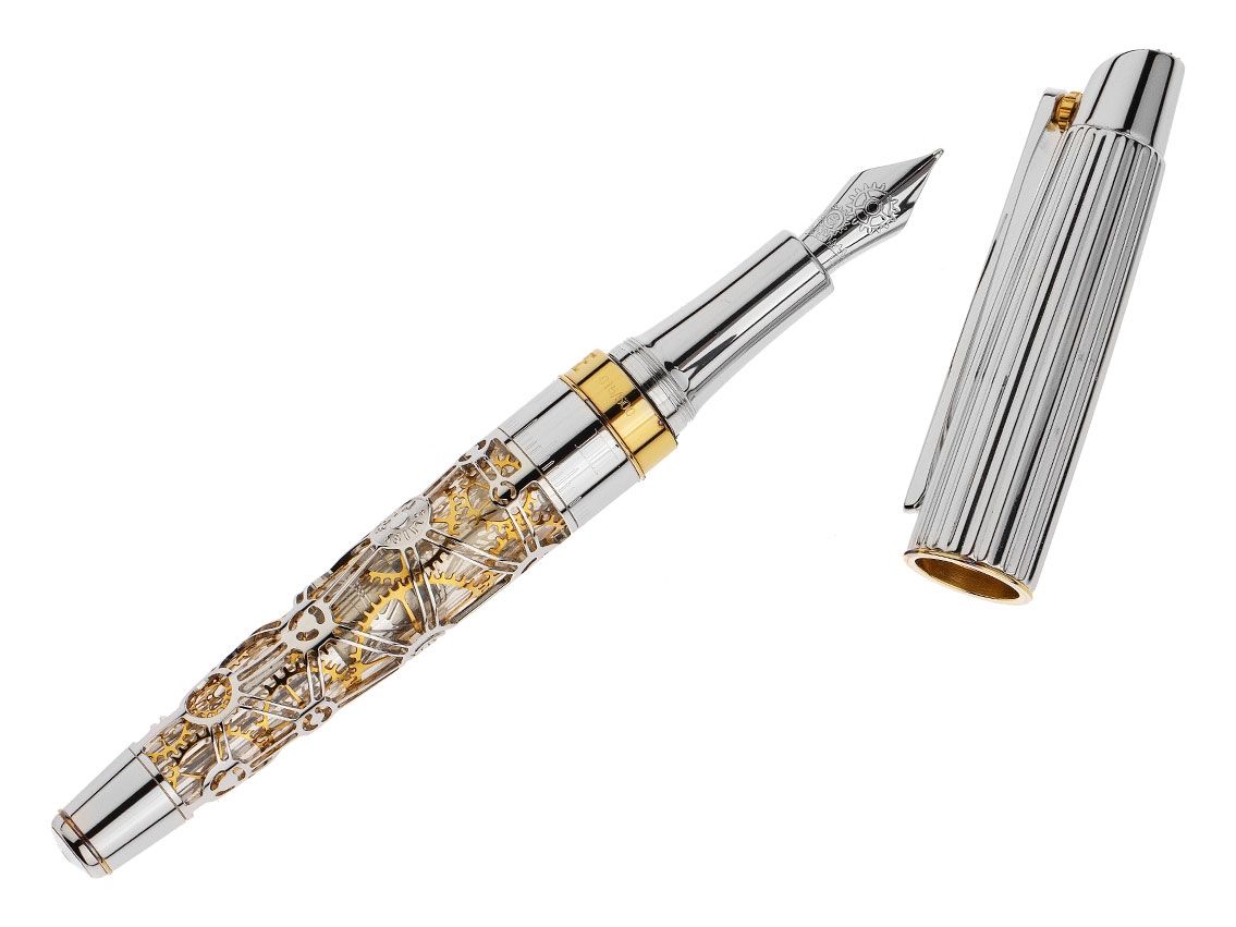 Caran d`Ache Füllfederhalter 18kt vergoldet Rubin 1010 Limited Edition Box&Pap. Full Set 