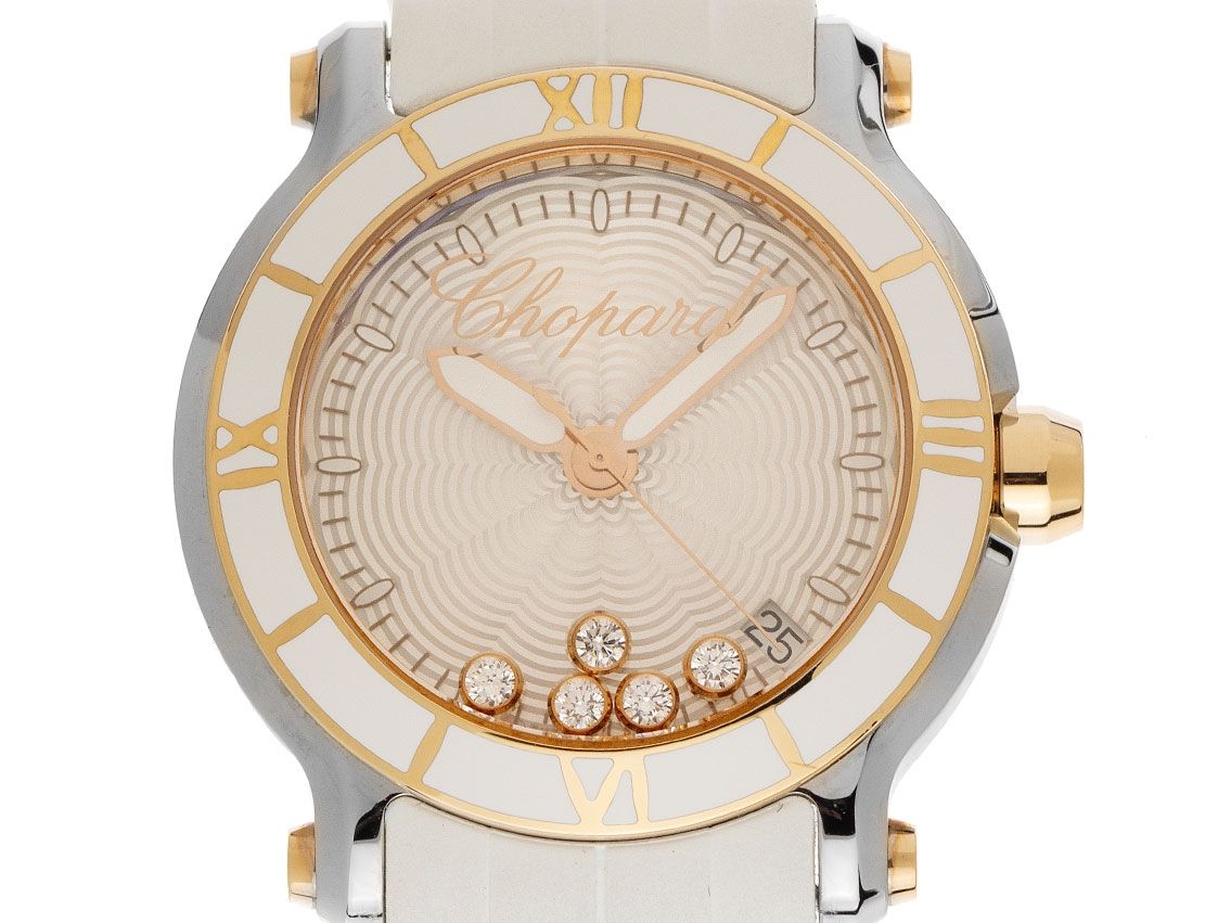 Chopard Happy Sport Diamanten Ref.278551-6002 Full Set Ungetragen