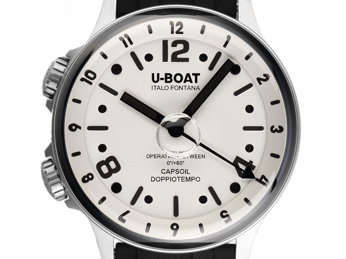 U-Boat Capsoil Doppiotempo SS GMT Ref.8888/B Full Set Neu 