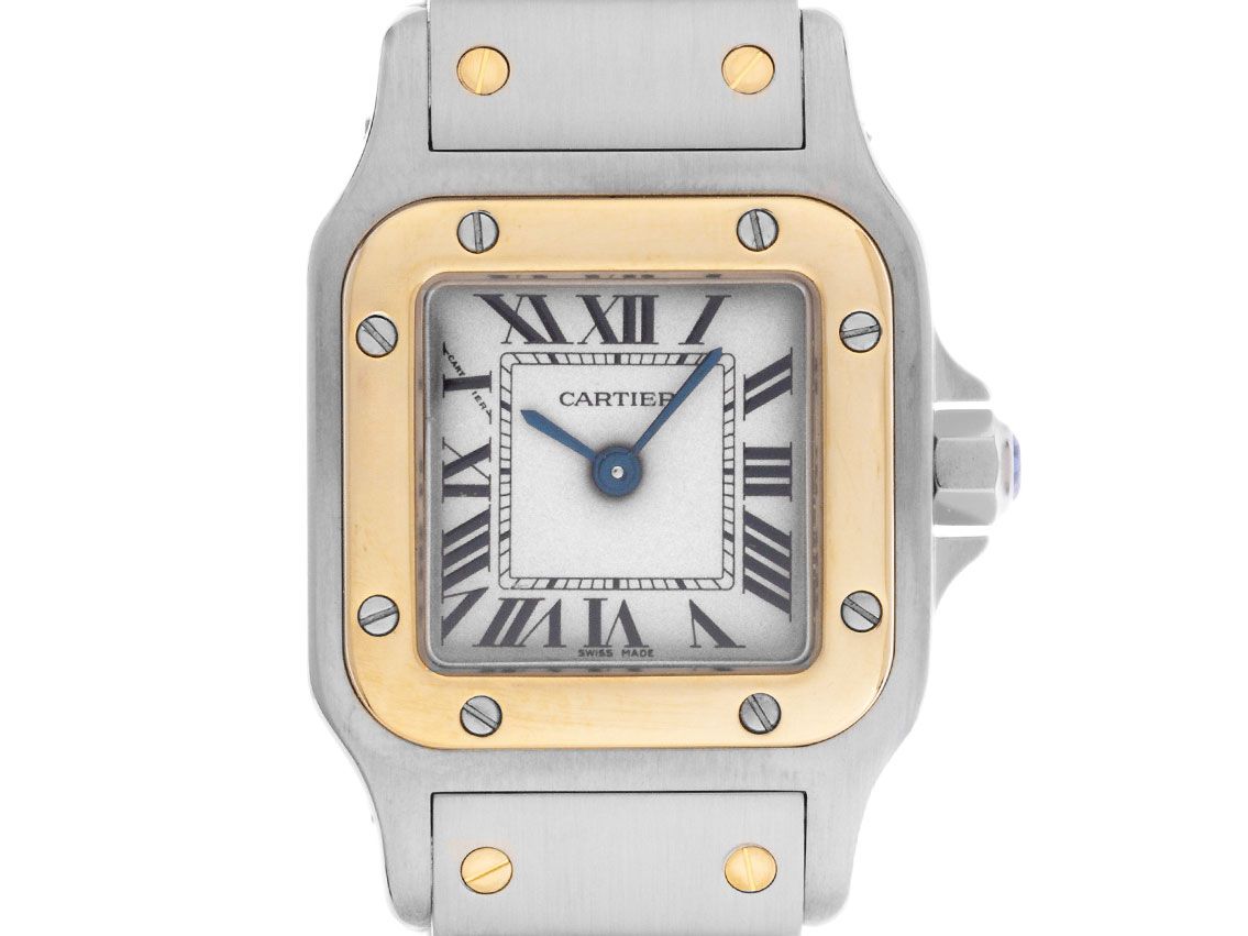 Cartier Santos Galbee Lady PM Ref.1567 1996 original Box wie Neu Vintage 