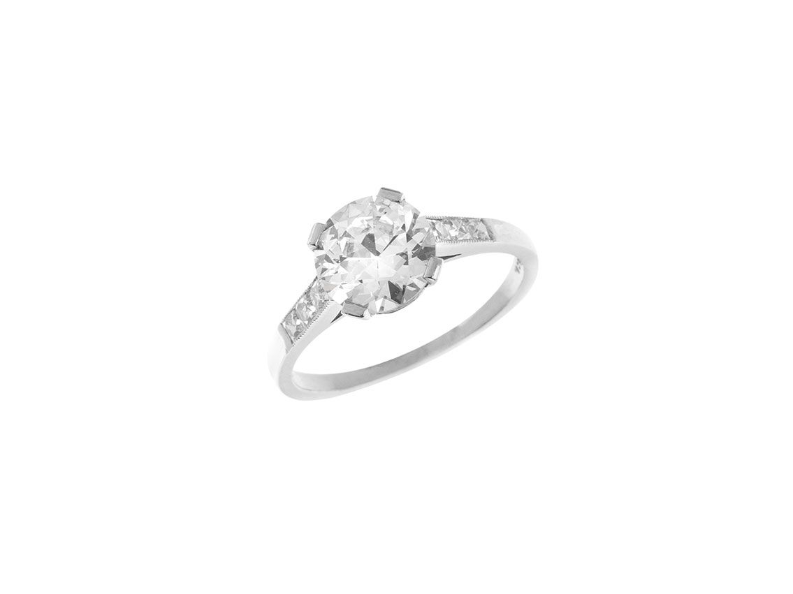 Ring 950 Platin 2,8g Diamanten 1,37ct 