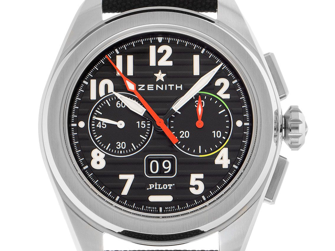 Zenith Pilot Big Date Flyback Ref.03.4000.3652/21.I001 2024 Full Set Ungetragen