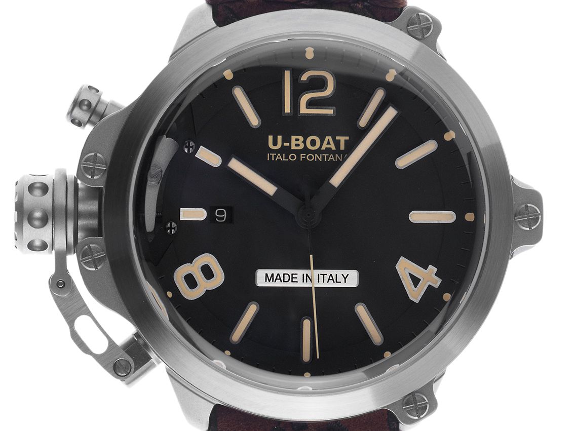 U-Boat Capsule Stahl Automatik Armband Leder Limitiert 50mm Ref.8807 Box&Pap. Full Set Neu