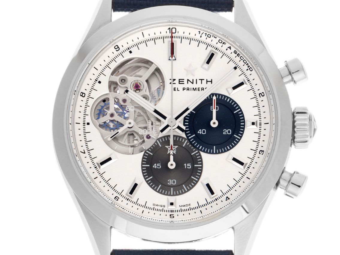 Zenith Chronomaster Open Faltschließe Edelstahl Armand