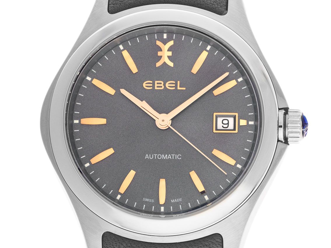 Ebel Classic Wave stainless steel Bracelet leather 40mm unworn 10000074456 English Watch