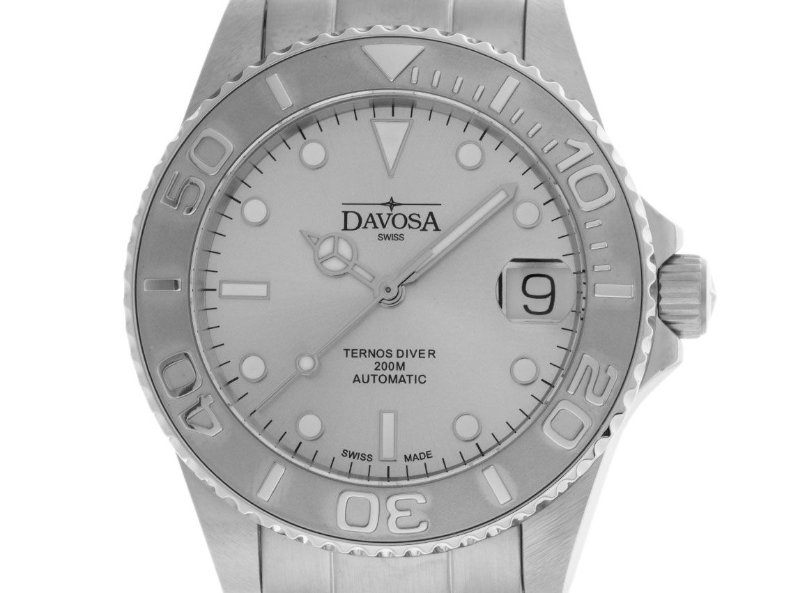 Davosa Ternos Medium California Stahl Automatik Armband Stahl 36,5mm Ref.166.199.80 Full Set Neu