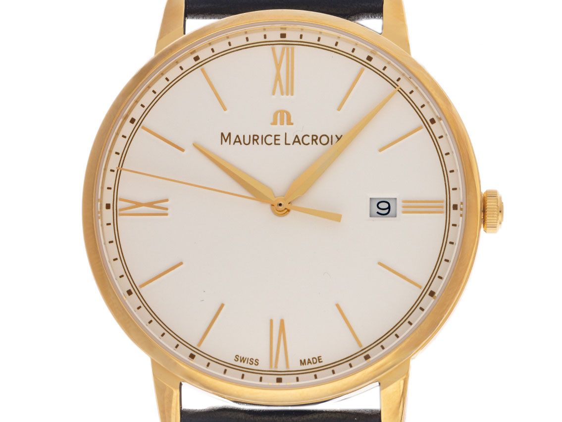 Maurice Lacroix Eliros Date Ref.EL1118-PVY01-110-2 Full Set Neu