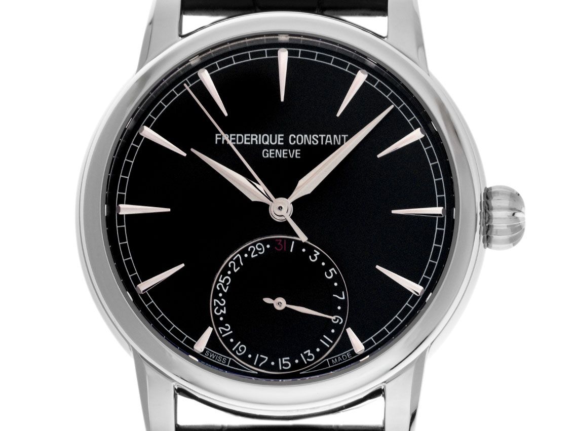 Frederique Constant Manufacture Classic Date Stahl Automatik Armband Krokoleder Faltschließe Ref.FC-706B3H6 Box&Pap Full Set Neu