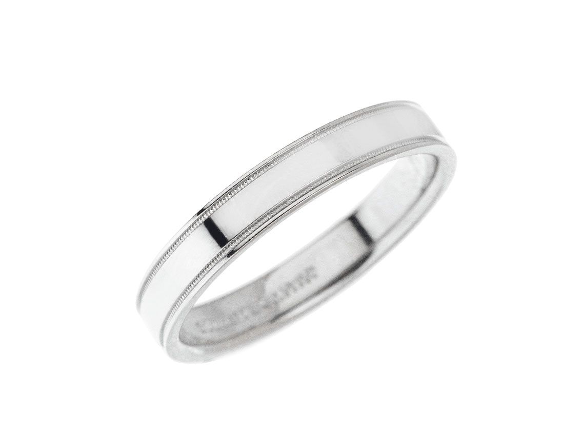 Tiffany & Co. Ring 950 Platin 7,6g mit Samttasche