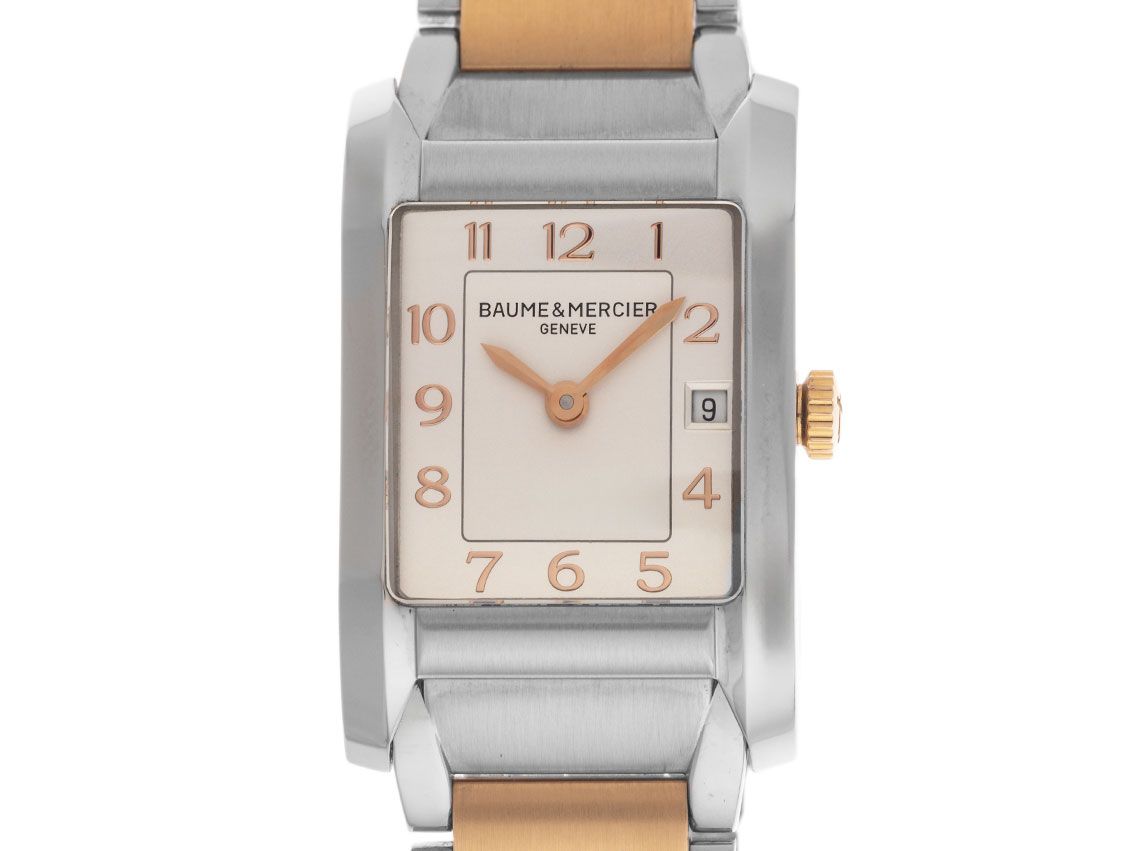 Baume & Mercier Hampton Date - Edelstahl - Armand Stahl / Roségold 