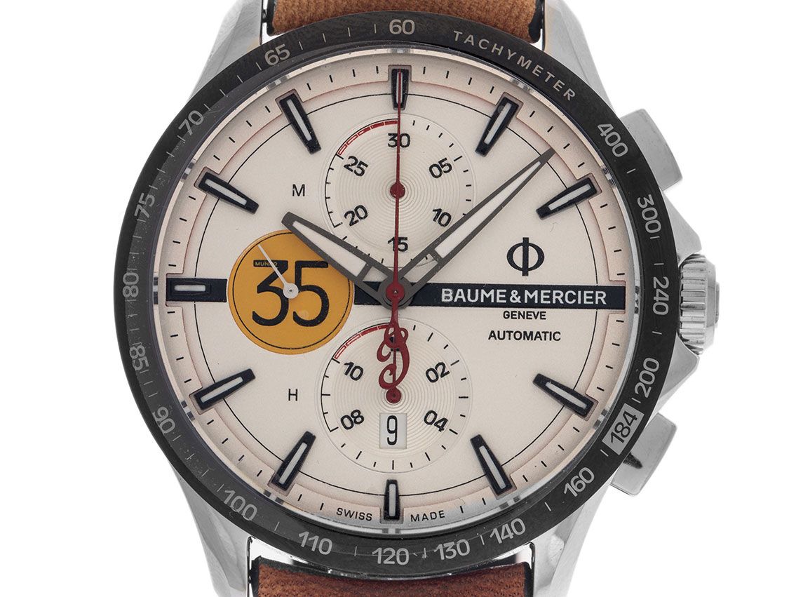 Baume & Mercier Clifton Chronograph Indian Motorcycle - stainless 