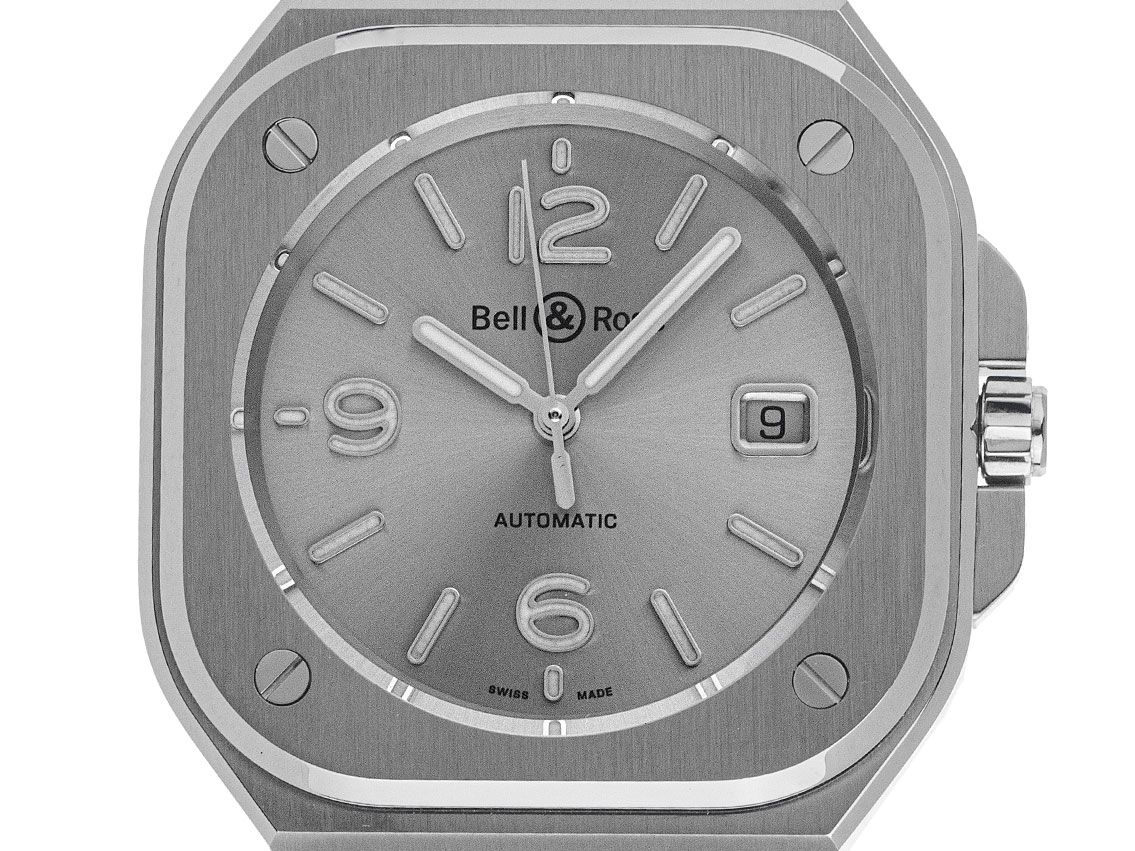 Bell & Ross BR 05 Grey Steel Ref.BR05A-GR-ST-SST 2024 Full Set Neu
