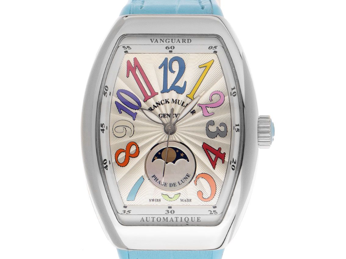 Franck Muller Vanguard Lady Mondphase Ref.T32V SCAT ACFOLCOL BL Full Set Neu
