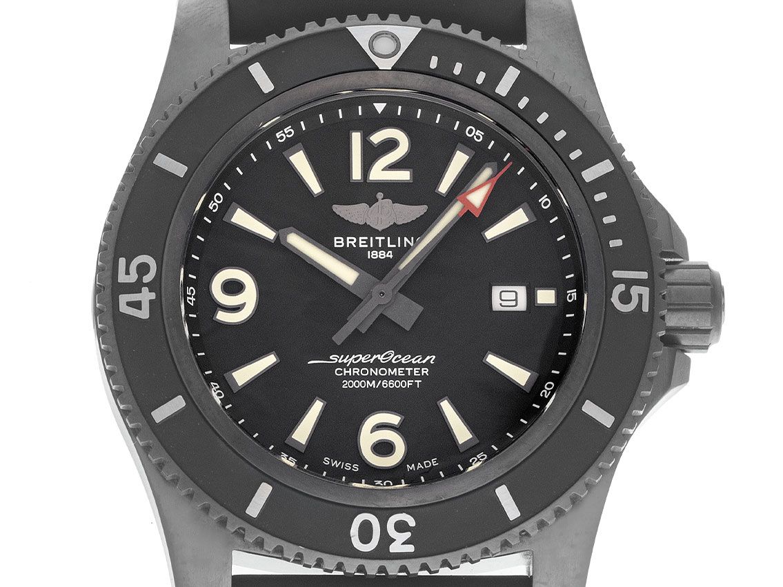 Breitling Superocean II - Stahl DLC Black - Armand Kautschuk 