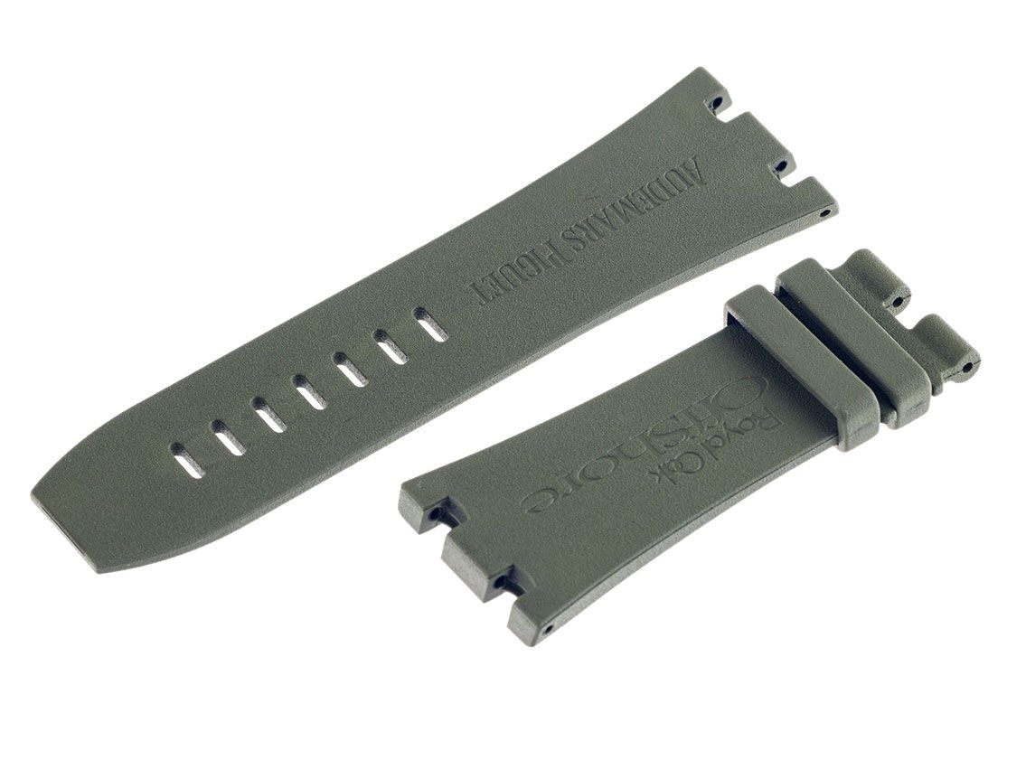 Audemars Piguet Royal Oak Offshore Zubehör Armband Kautschuk Olive Green 30mm 