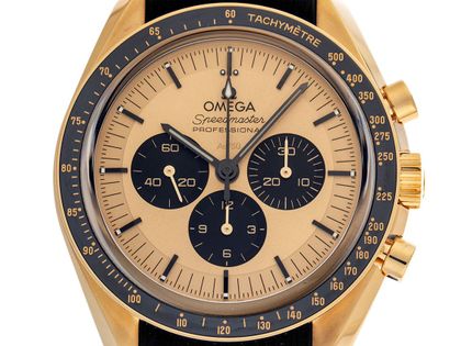 Omega Speedmaster Moonwatch Professional 18kt Moonshine™-Gold Ref.310.62.42.50.99.001 2024 Full Set Ungetragen