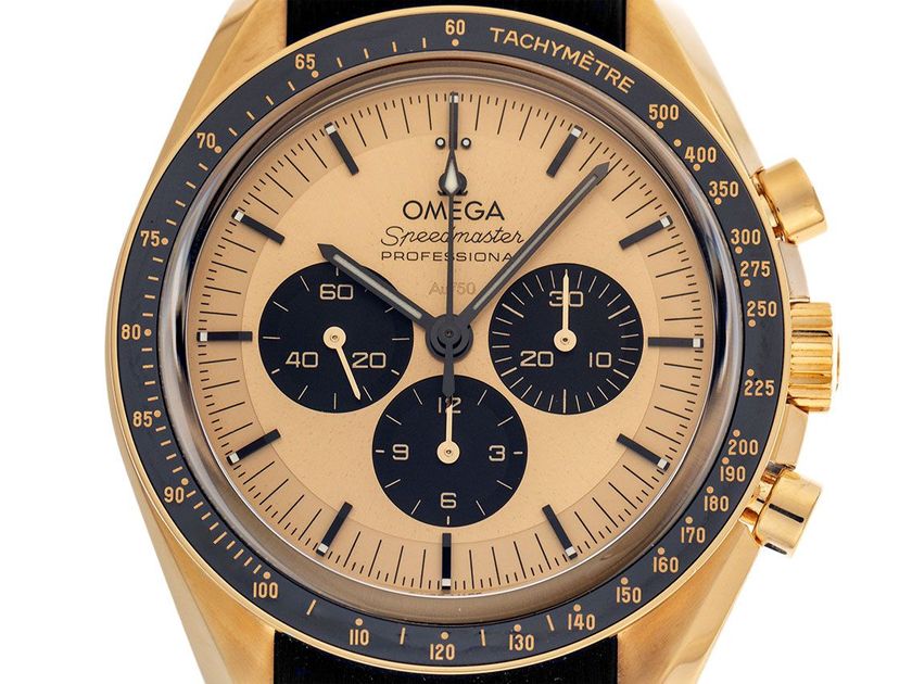 Omega Speedmaster Moonwatch Professional 18kt Moonshine™-Gold Ref.310.62.42.50.99.001 2024 Full Set Ungetragen