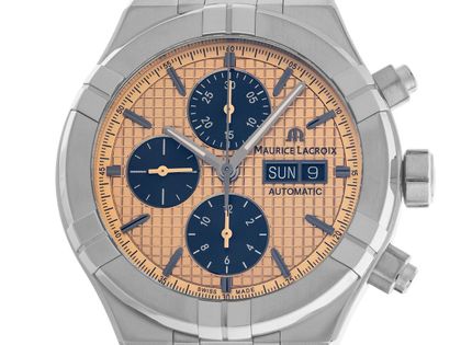 Maurice Lacroix Aikon Day-Date Titan Ref.AI6038-TT032-530-1 Full Set Neu