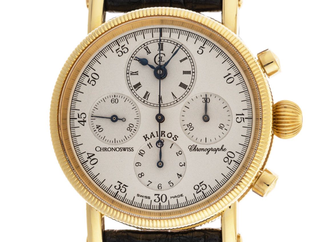 Chronoswiss Kairos Chronograph Ref. CH7221 1990 Full Set wie Neu Vintage