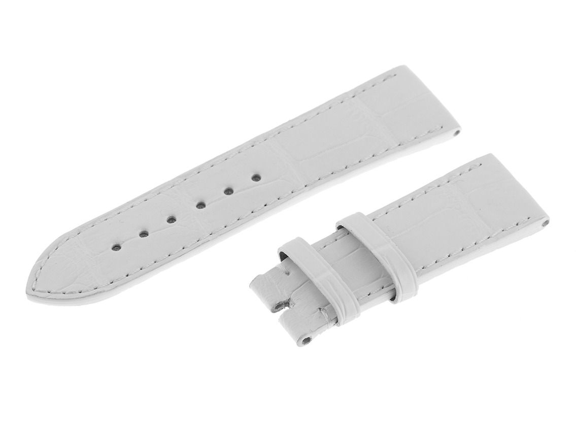 Chopard Zubehör Armband Krokoleder Weiß 20mm 