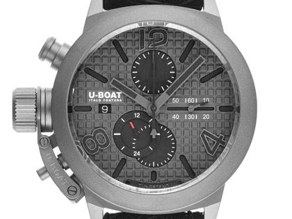 U-Boat Classico 45 Titanium Tungsten Gray Ref.3002 Full Set Neu